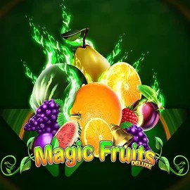 Magic Fruits Deluxe online game logo by Wazdan on slotmonkeyy.nl