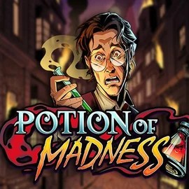 Potion of Madness slot logo by Play'n GO at Slotmonkey Casino