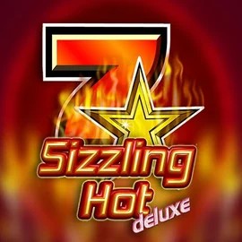 Sizzling Hot Deluxe slot logo by Novomatic at Slotmonkey Casino